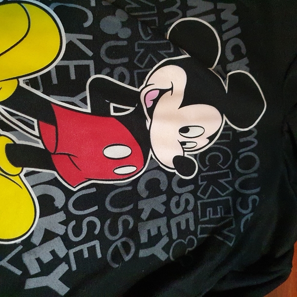 Disney mickey mouse kid black hoodie sz 6 - Picture 3 of 3